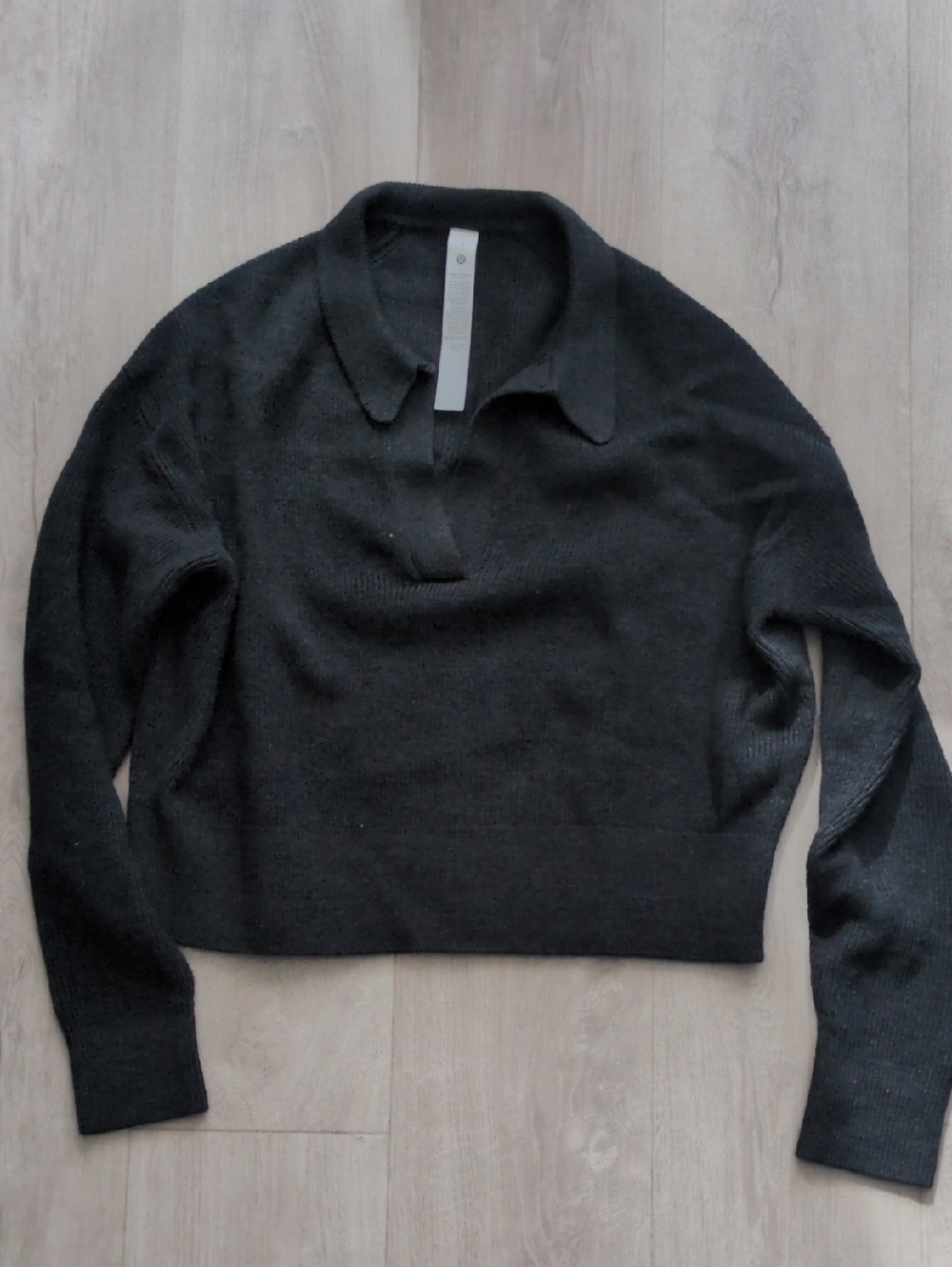 lululemon athletica Charcoal Gray Knit Pullover